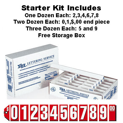 Red Tag Number Starter Kit {EZ182}