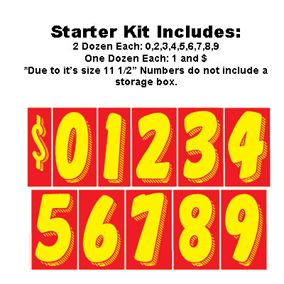 11 1/2 Tall Red & Yellow Starter Kit {EZ141}