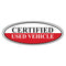 Certified Used Vehicle Oval Sign {EZ196-A}