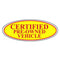 Certified Pre-Owned Vehicle Oval Sign {EZ196-D}