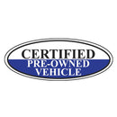 Certified Pre-Owned Vehicle Oval Sign {EZ196-F}
