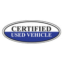 Certified Used Vehicle Oval Sign {EZ196-G}