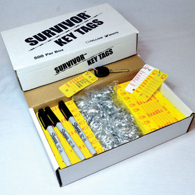 Survivor Key Tags - Box of 500 {EZ400-500}