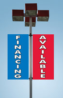 Giant Stock Message Pole Banner Only {EZ469}