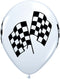 11 Checkered Racing Flag Balloons {EZ513-RACE}