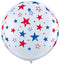 3ft. Red & Blue Star Balloon {EZ514-STAR}