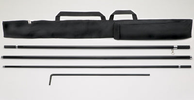 4-Piece Flat Top Flag Pole with Carry Case (EZ568}