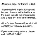 Metal License Frames 1 Color Imprint {EZ701-1}