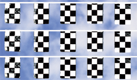 Checkered Rectangle Pennants [EZ305}
