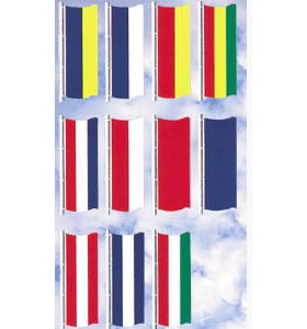 3'x8' Colored Drape Flags {EZ358}
